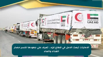 الإمارات تبعث الأمل في قطاع غزة.. تعرف على جهودها لكسر حصار الغذاء والماء